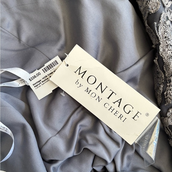 LAST CHANCE Montage • MOB Dress w/ Lace Peplum Bodice • 8 - Picture 7 of 8